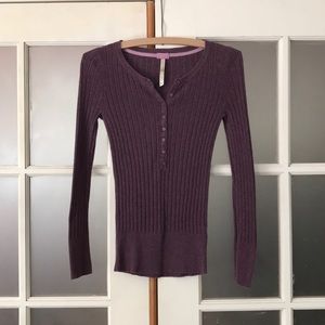 Purple Aeropostale ribbed sweater. Medium.